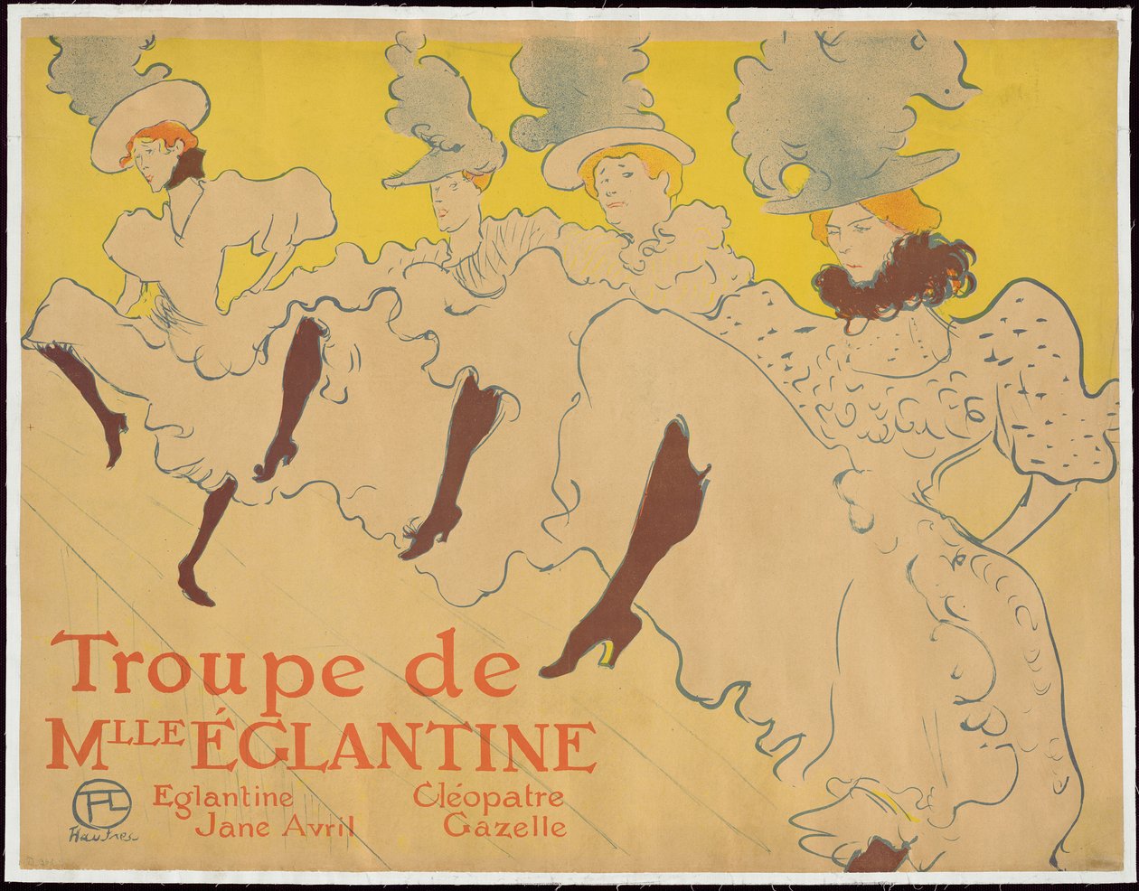 Mademoiselle Eglantinen seurue tekijältä Henri de Toulouse-Lautrec