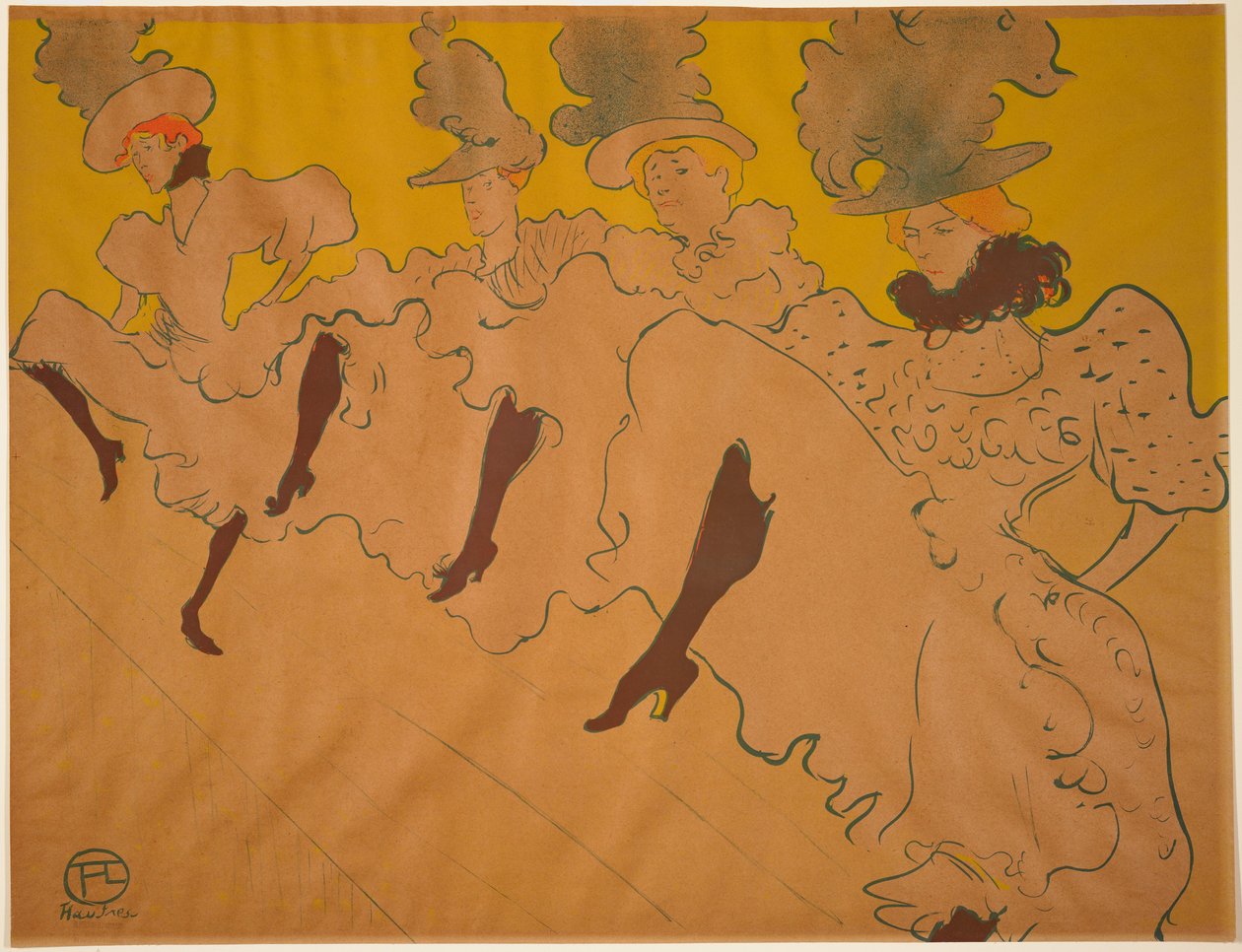 Mademoiselle Eglantinen seurue tekijältä Henri de Toulouse-Lautrec