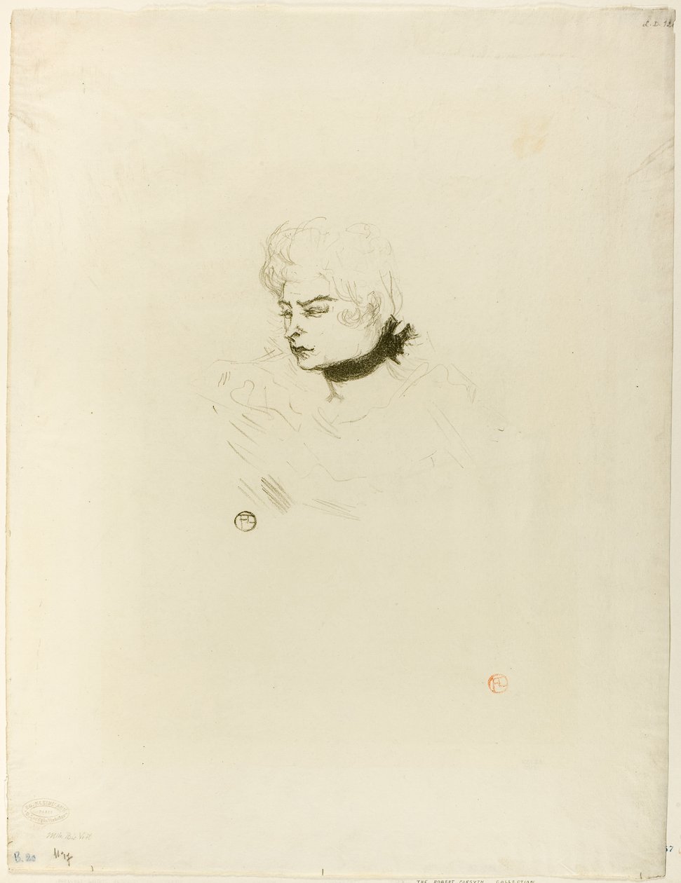Mademoiselle Pois Vert tekijältä Henri de Toulouse-Lautrec