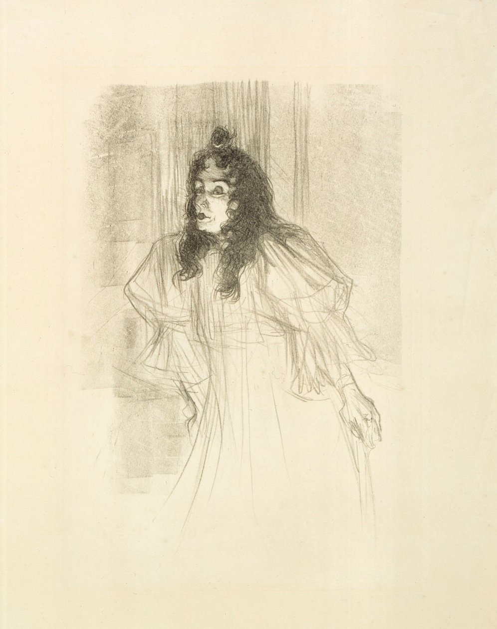 Neiti May Befort, hiukset auki tekijältä Henri de Toulouse-Lautrec