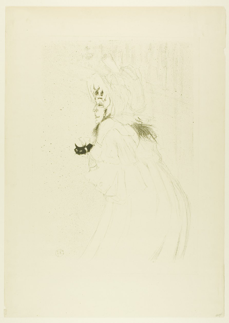 Neiti May Belfort kumartaa tekijältä Henri de Toulouse-Lautrec