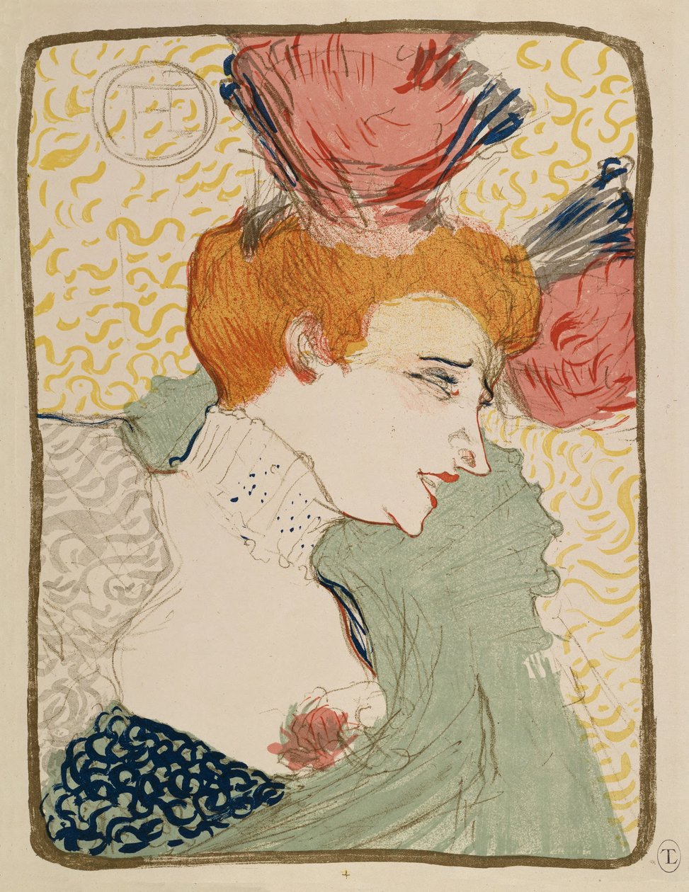 Neiti Marcelle Lender, rintakuva tekijältä Henri de Toulouse-Lautrec