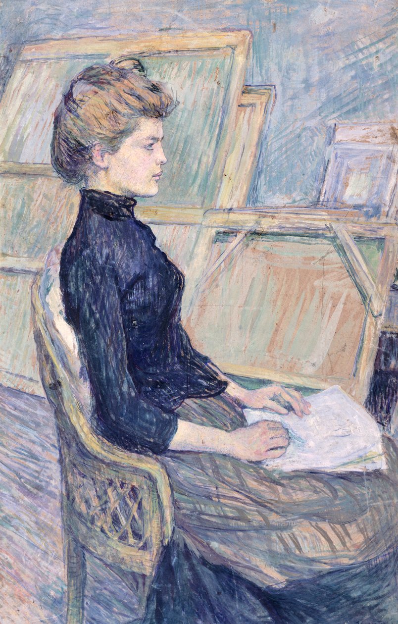 Malli tutkimuksessa (Helene Vary) tekijältä Henri de Toulouse Lautrec