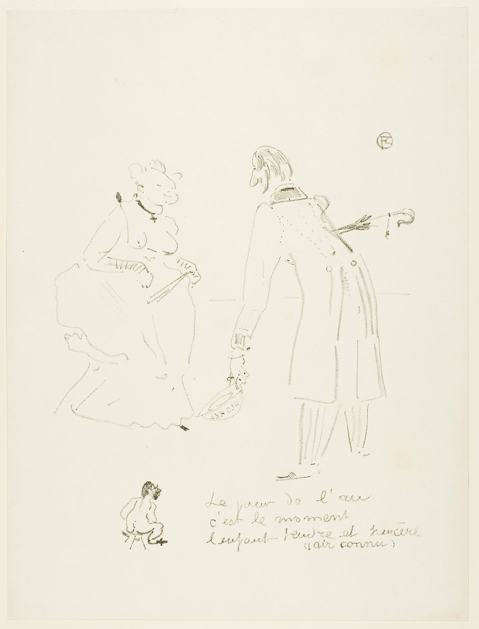Uudenvuoden tervehdys tekijältä Henri de Toulouse-Lautrec