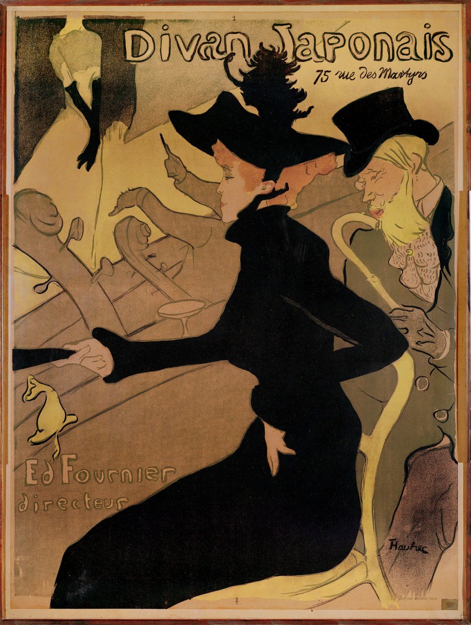 Yökerho Le Divan Japonais tekijältä Henri de Toulouse-Lautrec