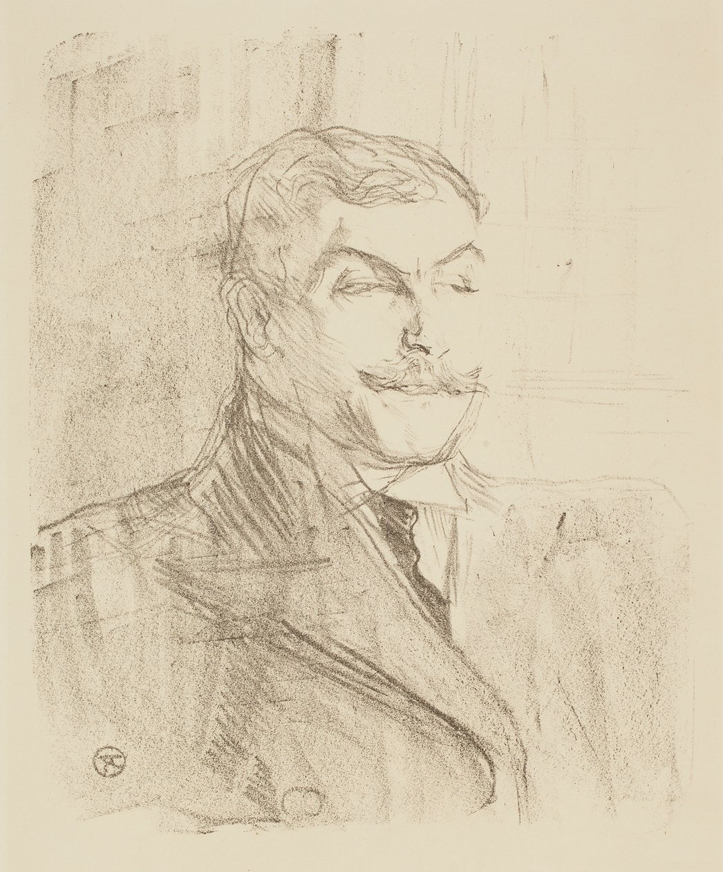 Lucien Guitryn muotokuva tekijältä Henri de Toulouse-Lautrec