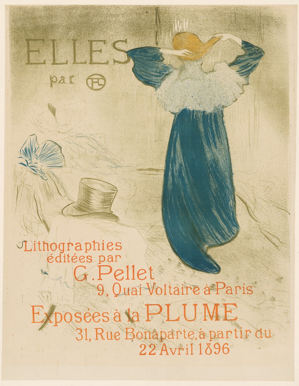 Juliste Ellesille tekijältä Henri de Toulouse-Lautrec