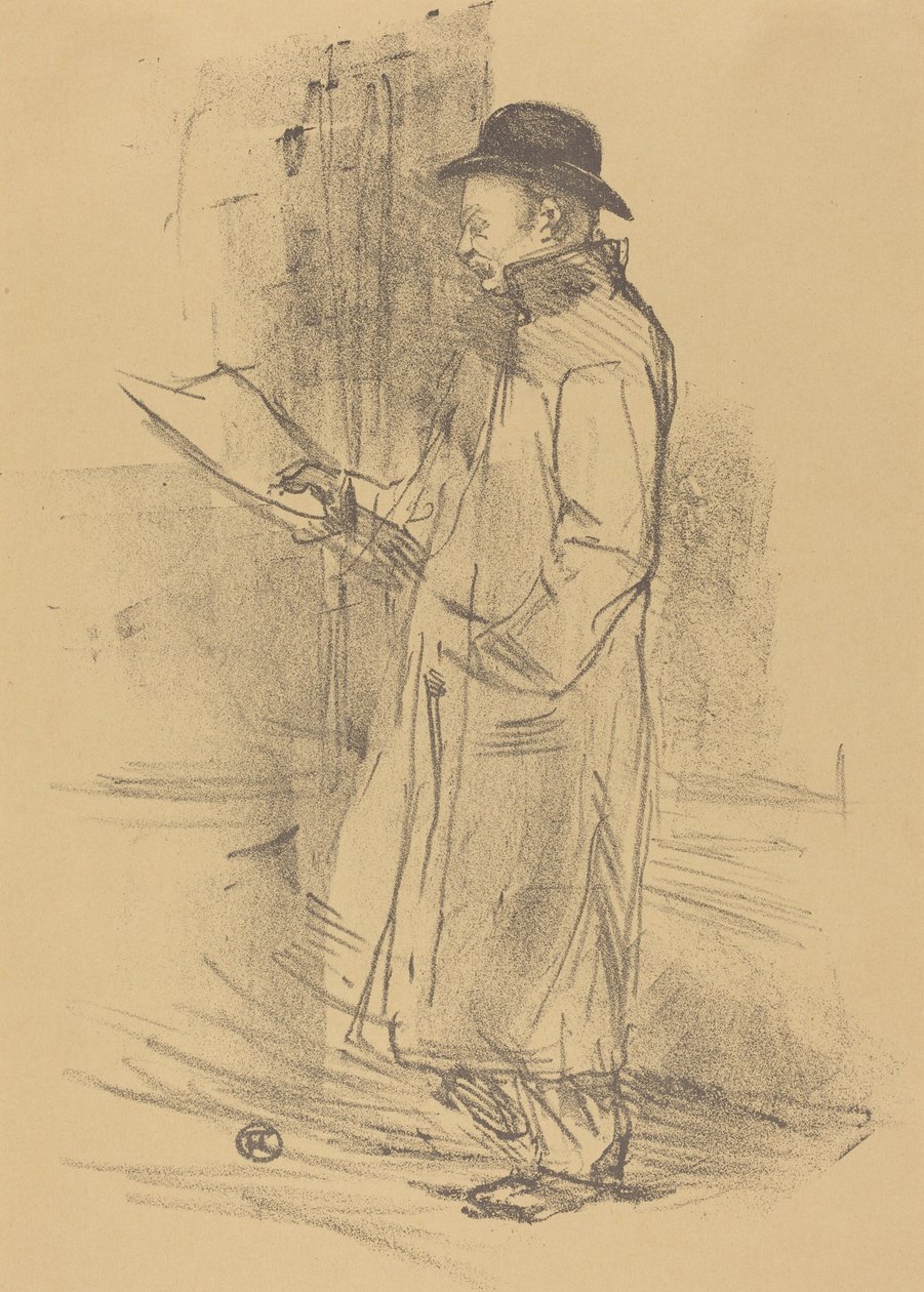 Ohjelma tilaisuuteen "Bénéfice Gémier" tekijältä Henri de Toulouse-Lautrec