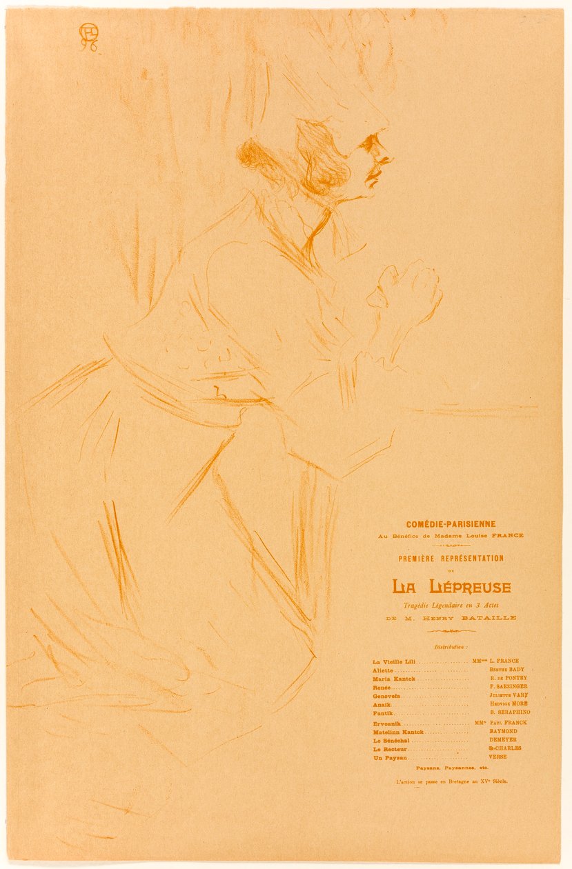 La Lépreusen ohjelma tekijältä Henri de Toulouse-Lautrec