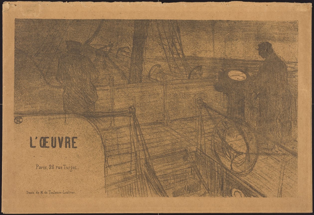 Prospekt Programm des Werks tekijältä Henri de Toulouse-Lautrec