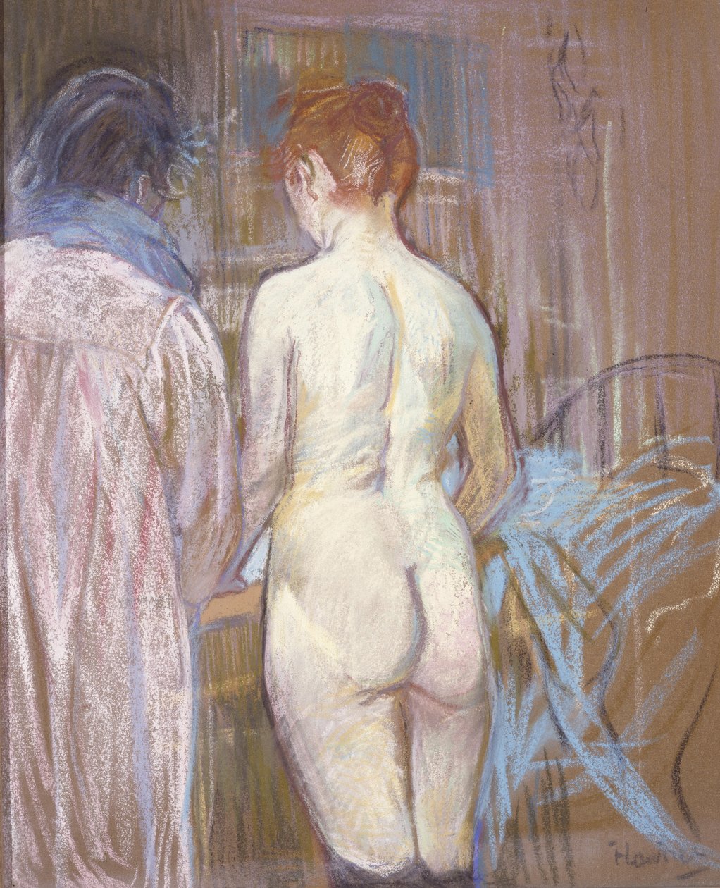 Prostituoidut, n. 1893-1895 (pastelli hiomataululla) tekijältä Henri de Toulouse Lautrec