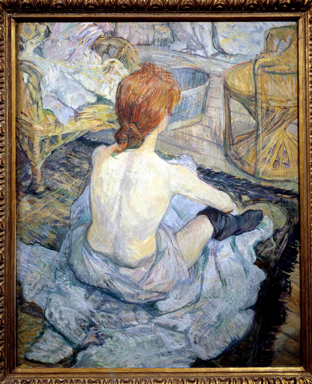 Punapää (WC). Henri De Toulouse Lautrecin maalaus (Toulouse-Lautrec tekijältä Henri de Toulouse Lautrec