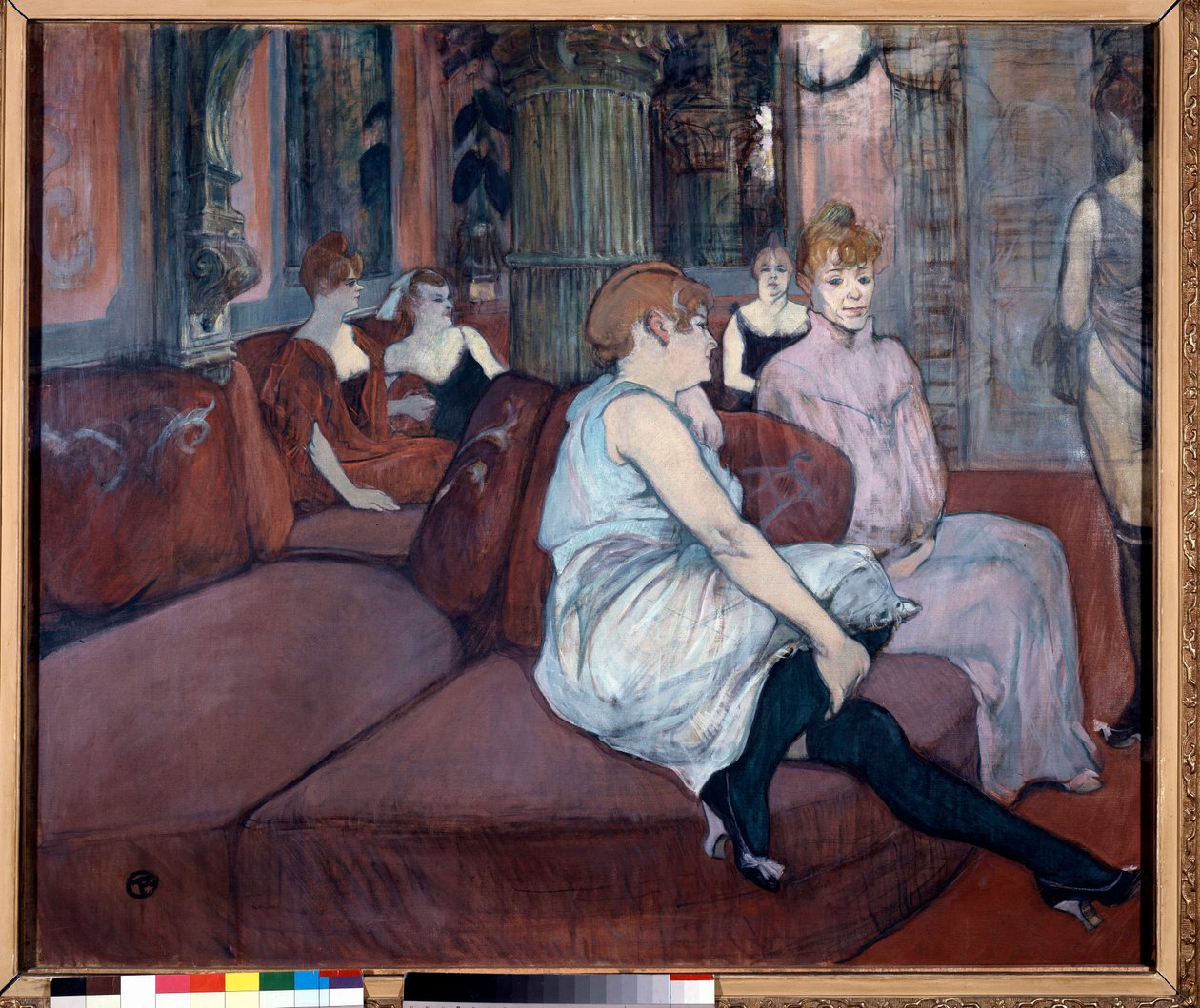 Salonki Rue des Moulinsilla tekijältä Henri de Toulouse Lautrec