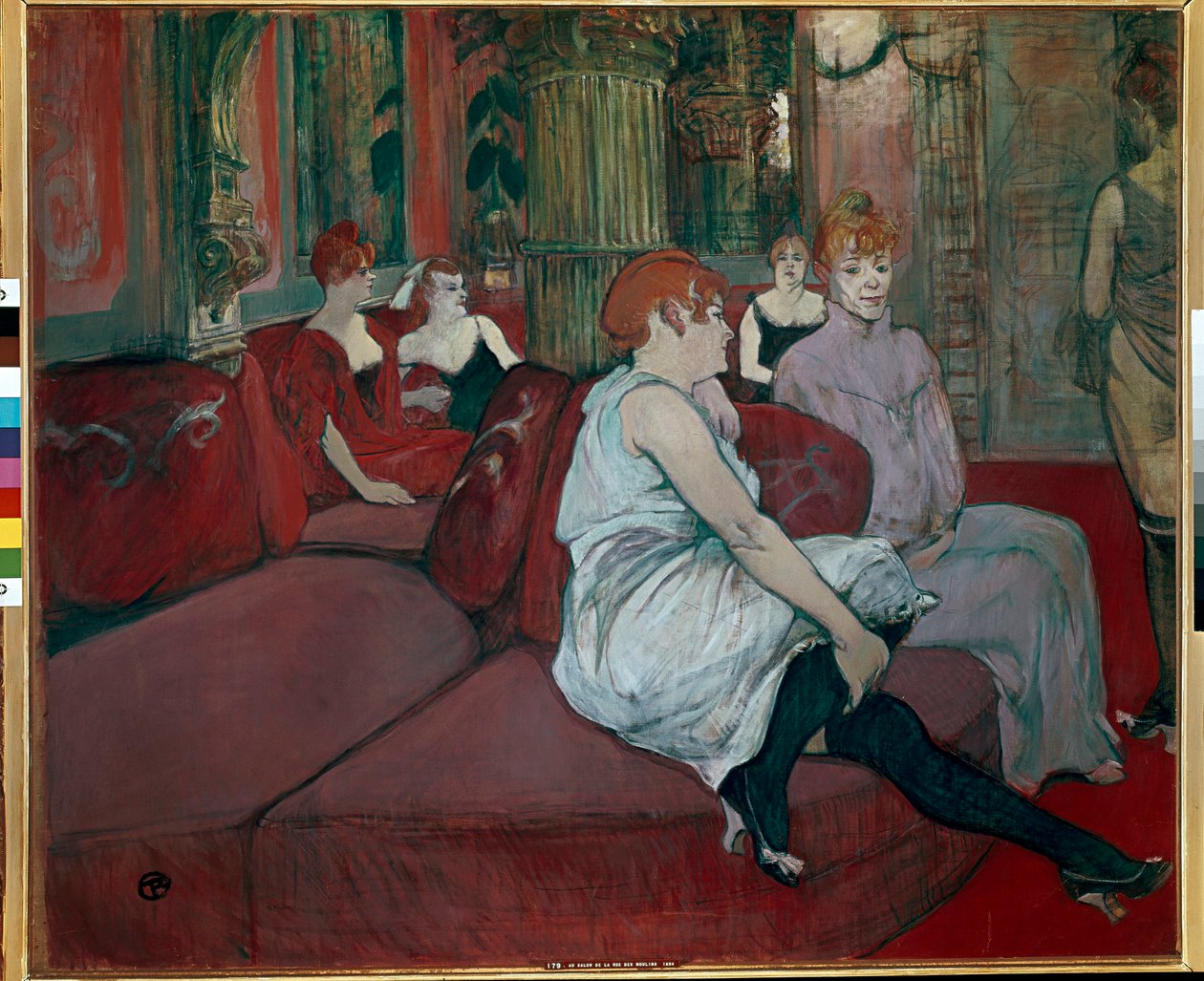 Salonki Rue des Moulinsilla tekijältä Henri de Toulouse Lautrec
