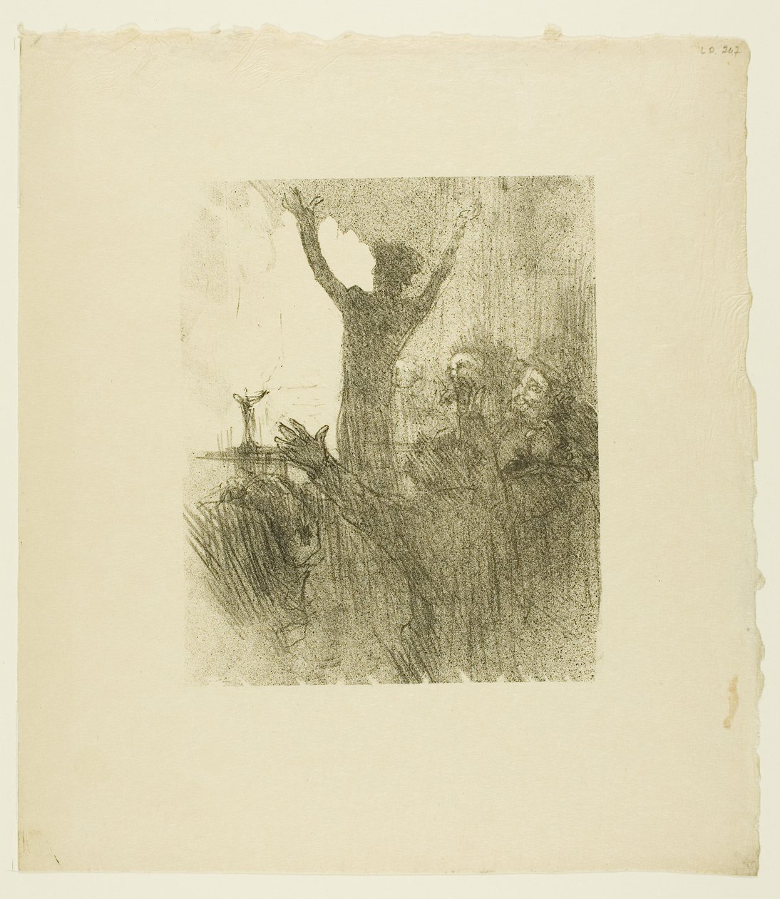 Schlomé Fuss synagogassa, Au Pied du Sinaïsta tekijältä Henri de Toulouse-Lautrec