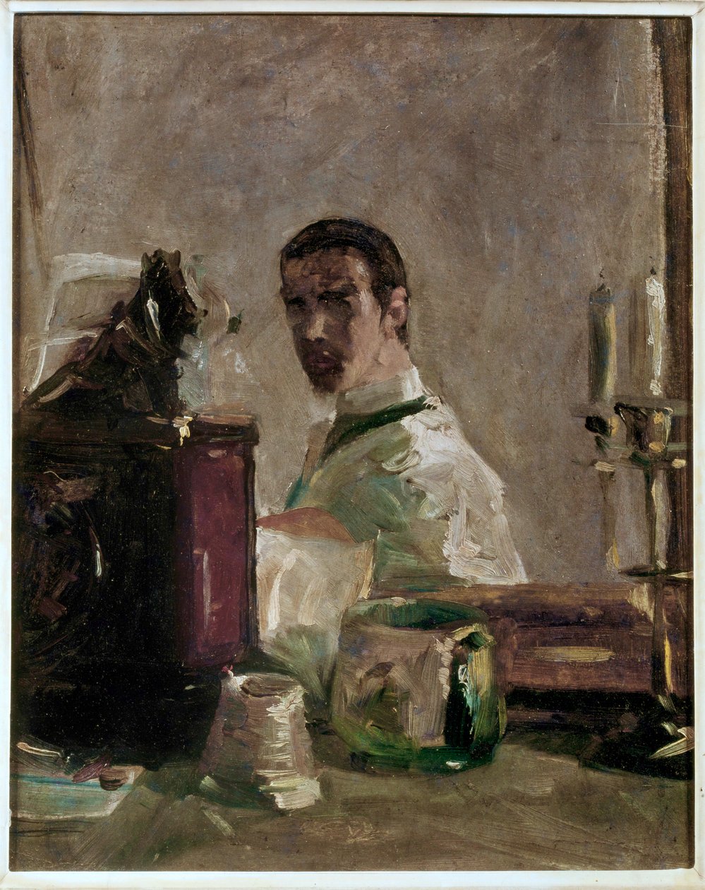Omakuva (maalaus kankaalle) tekijältä Henri de Toulouse-Lautrec