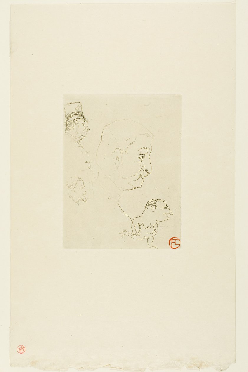 Luonnos tekijältä Henri de Toulouse-Lautrec