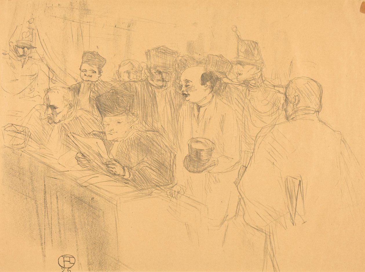 Soudais Deposition (Soudais-pinnoitus) tekijältä Henri de Toulouse-Lautrec
