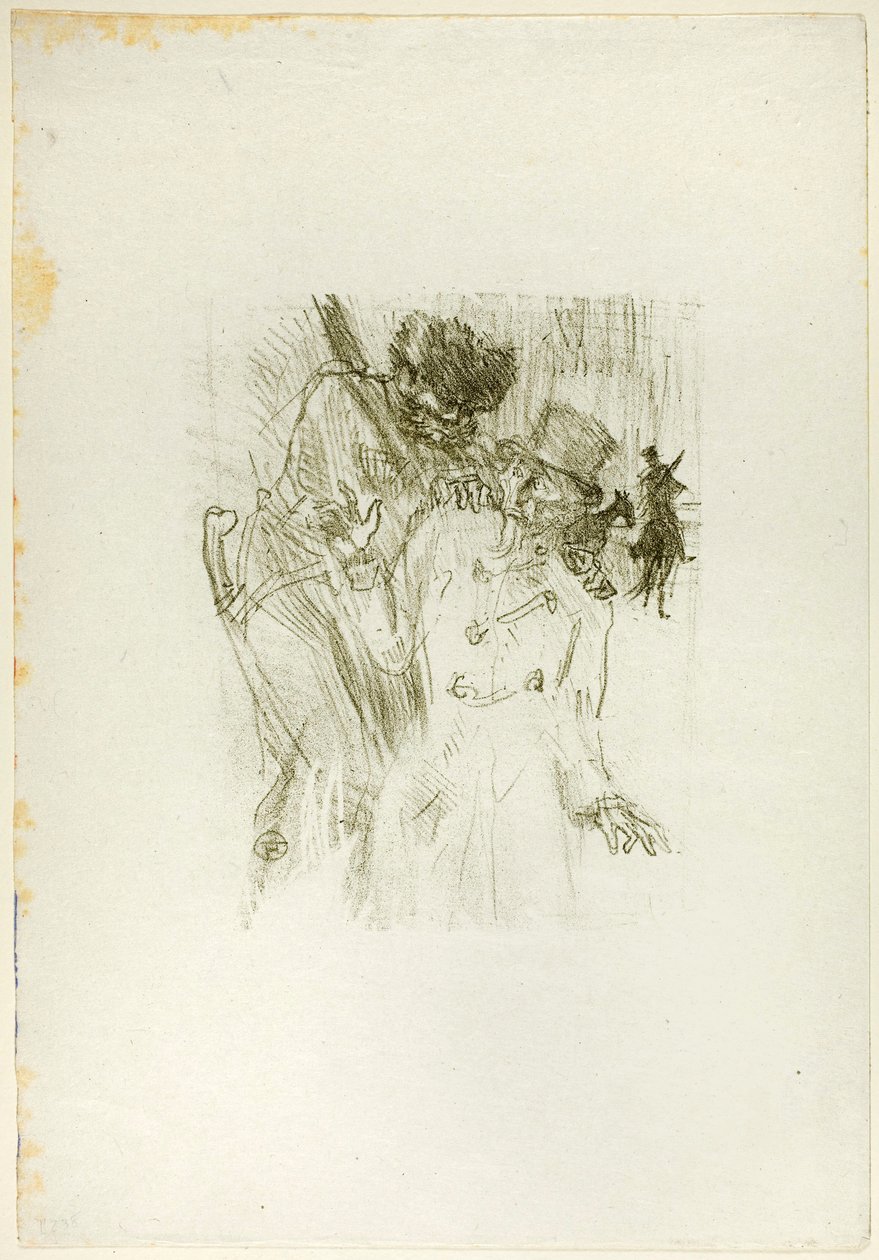 Schlomé Fussin pidätys Au Pied du Sinaïsta tekijältä Henri de Toulouse-Lautrec