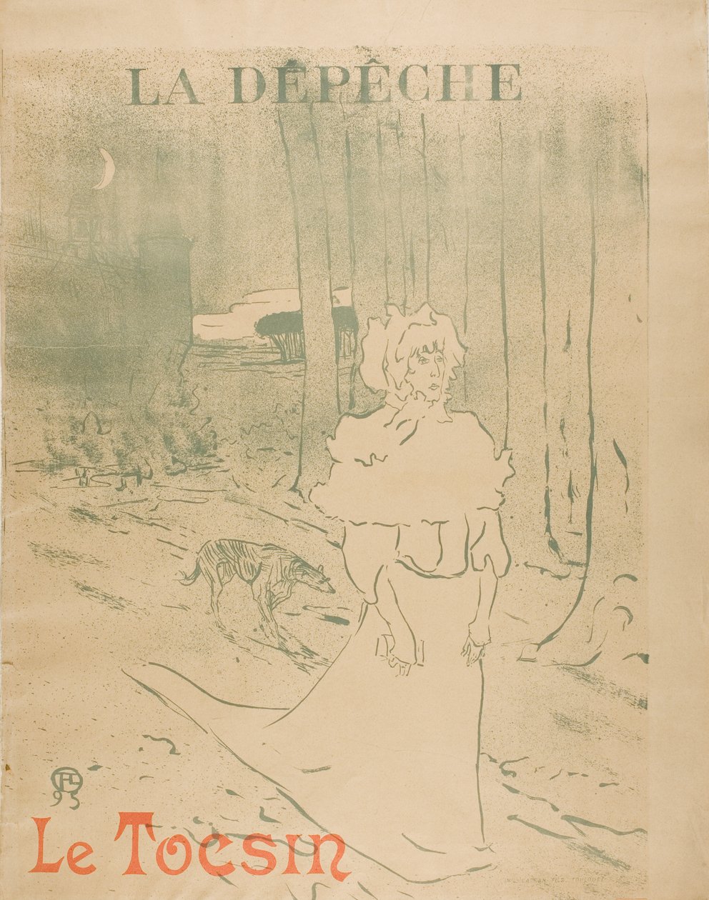 Chatelaine eli "Le Tocsin". tekijältä Henri de Toulouse-Lautrec