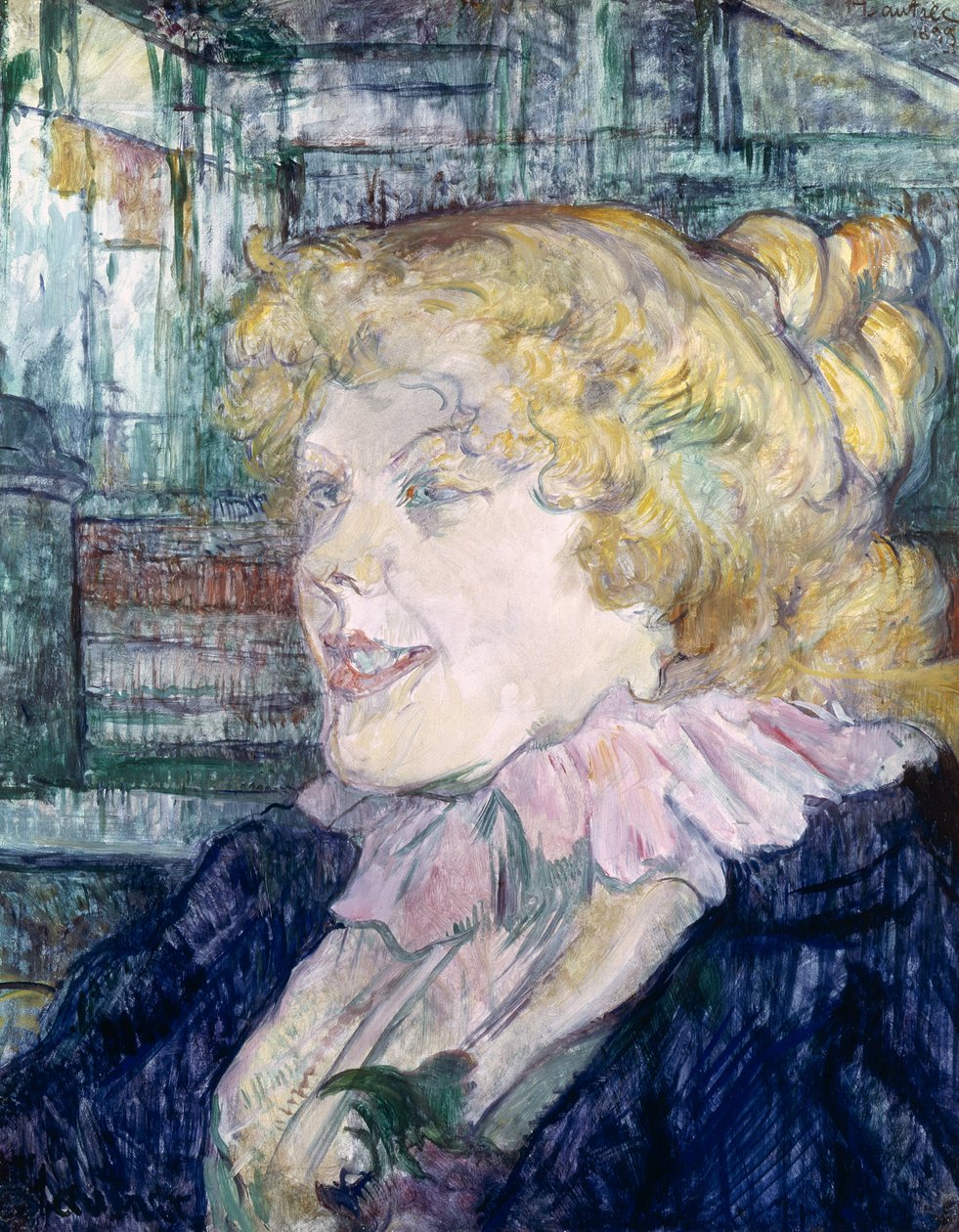 Englantilainen tyttö "The Star" -elokuvasta Le Havressa tekijältä Henri de Toulouse Lautrec