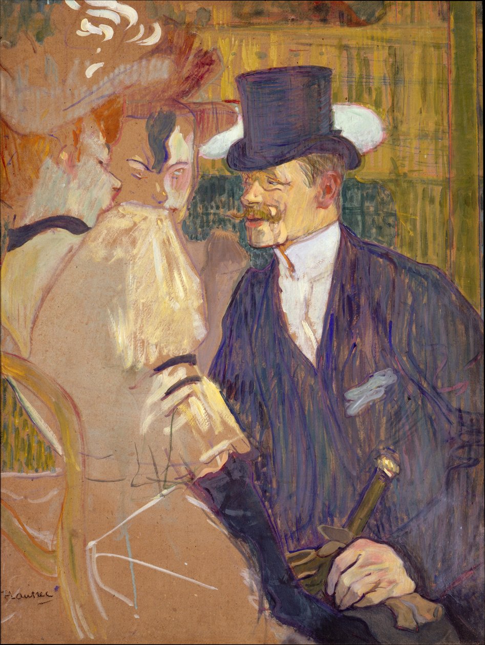 Englantilainen (William Tom Warrener, 1861-1934) Moulin Rougessa tekijältä Henri de Toulouse-Lautrec