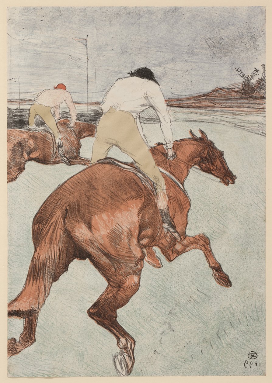 Laukkaratsastaja tekijältä Henri de Toulouse-Lautrec