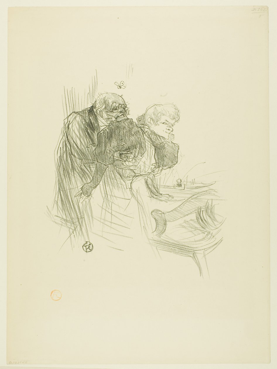 Puolan juutalaisten rukous, Au Pied du Sinaïsta tekijältä Henri de Toulouse-Lautrec
