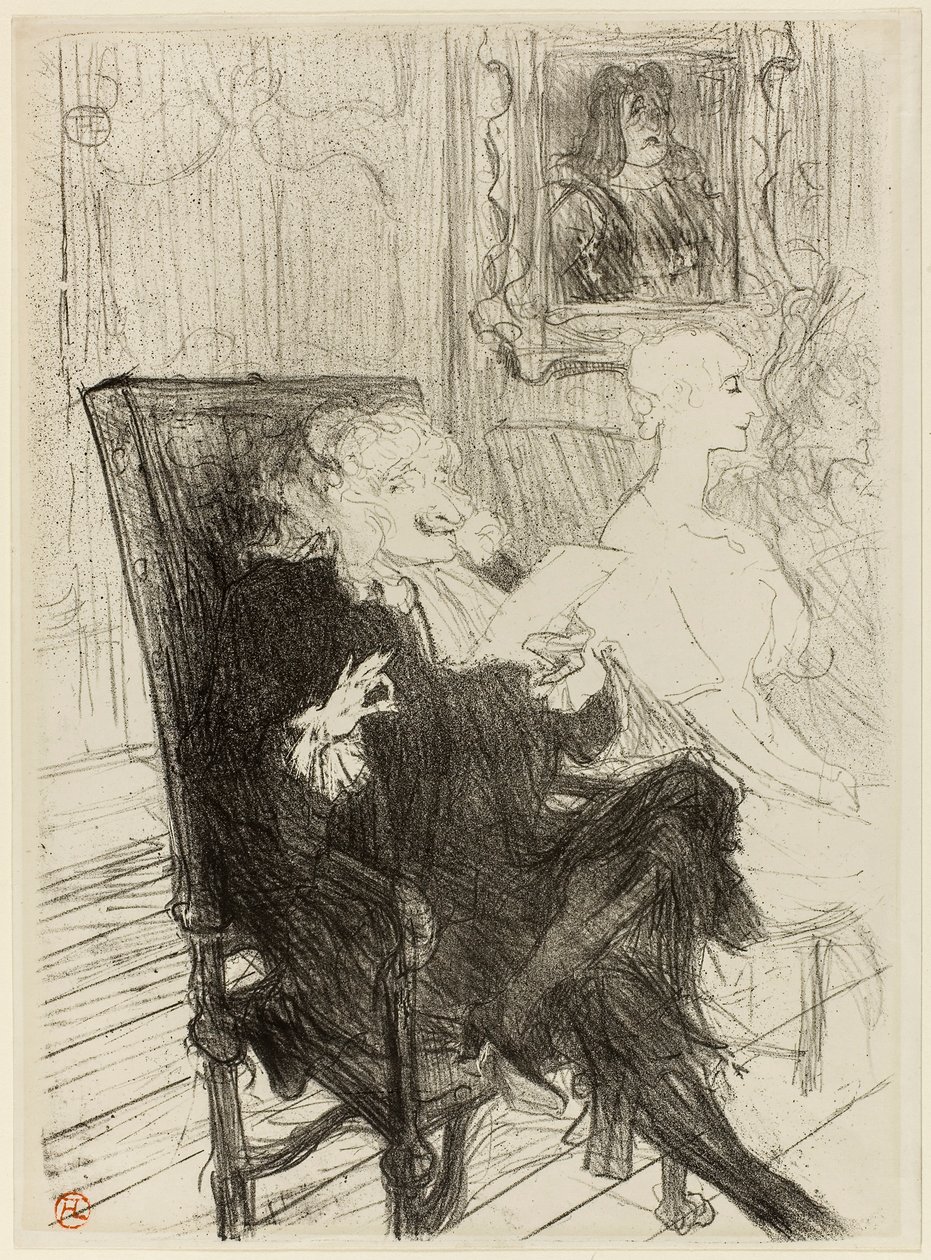 Truffier ja Moreno kirjassa Learned Women tekijältä Henri de Toulouse-Lautrec