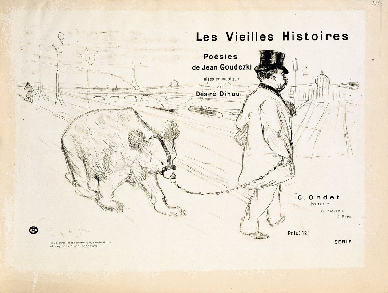 "Les Vieilles Histoires" -kirjan kansi tekijältä Henri de Toulouse-Lautrec