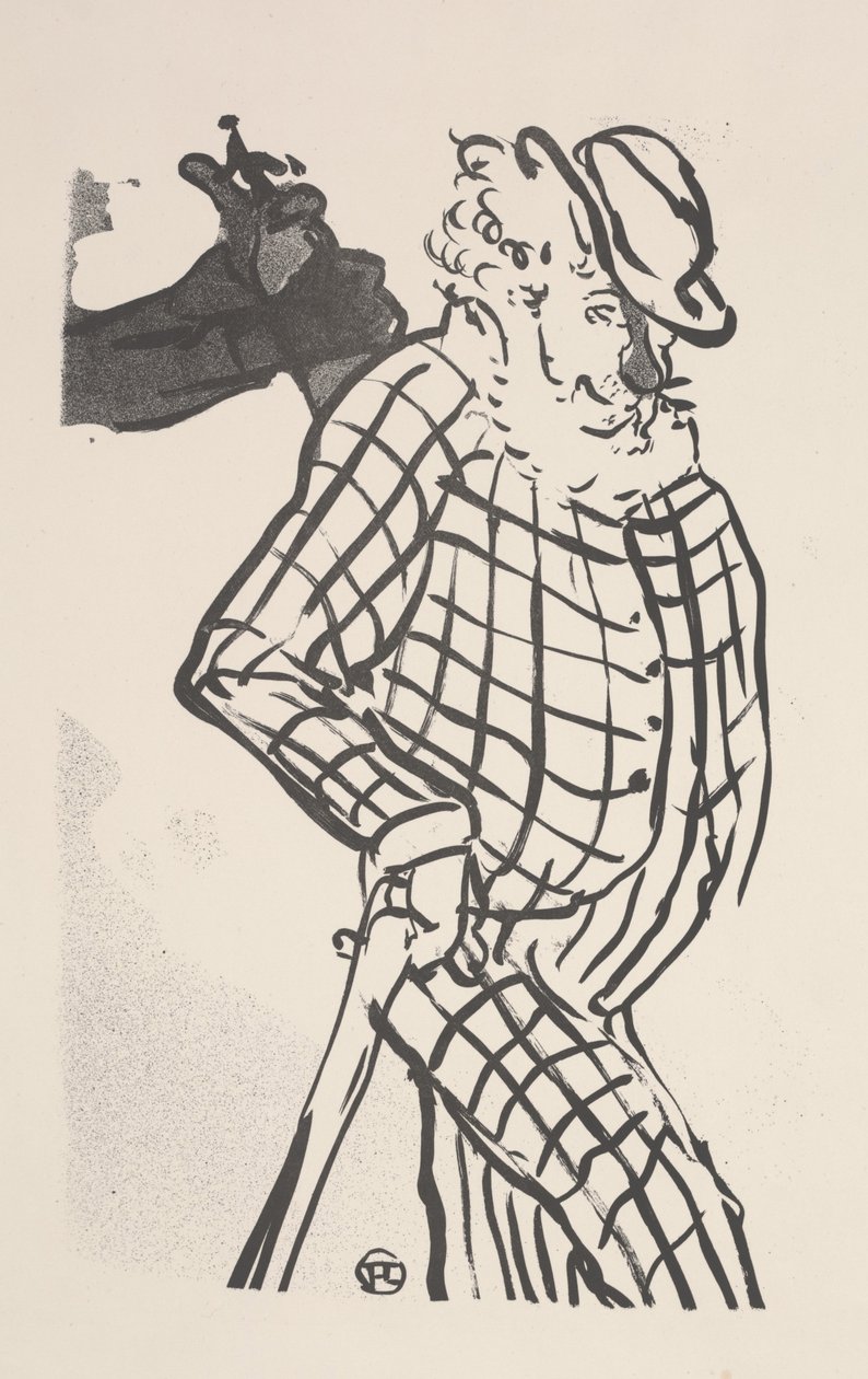 Nimetön (litho) tekijältä Henri de Toulouse Lautrec