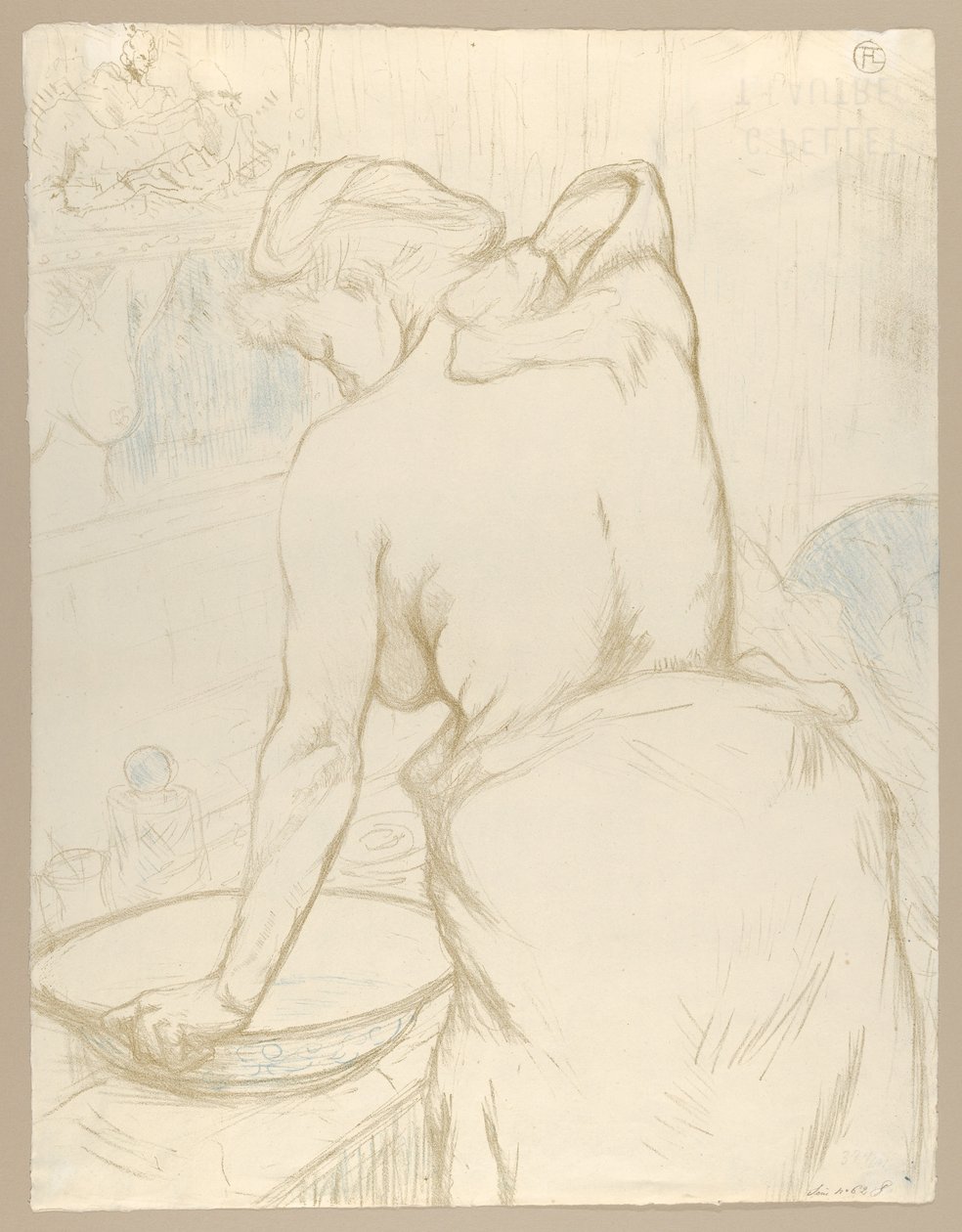 Pesu, teoksesta ”Elles” tekijältä Henri de Toulouse-Lautrec