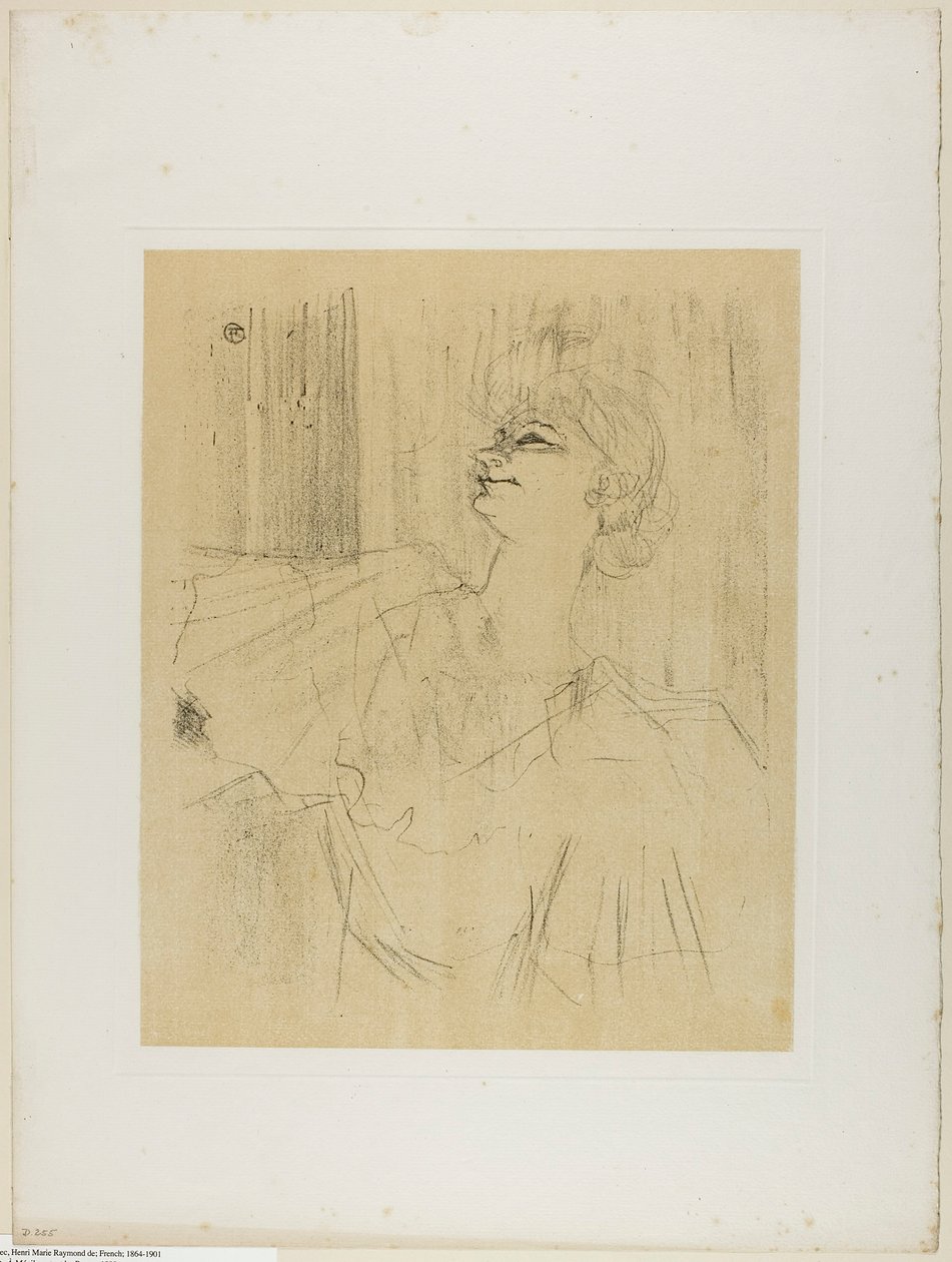 Yvette Guilbert – Menilmontant de Bruant, Yvette Guilbertiltä tekijältä Henri de Toulouse-Lautrec