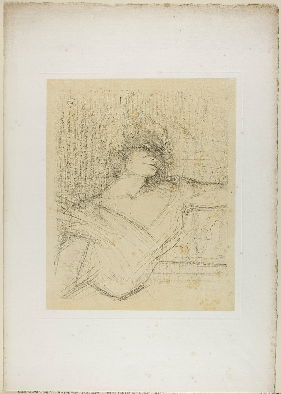 Yvette Guilbert – Glussa, Yvette Guilbertiltä tekijältä Henri de Toulouse-Lautrec