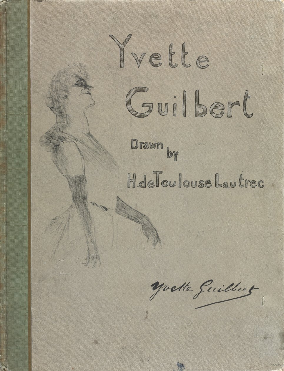 Yvette Guilbert-englanninkielinen sarja: Kansi tekijältä Henri de Toulouse-Lautrec