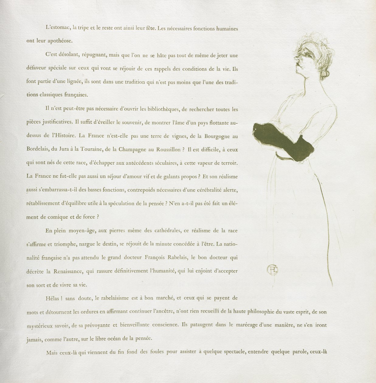 Yvette Guilbert-French-sarja: nro 10 tekijältä Henri de Toulouse-Lautrec