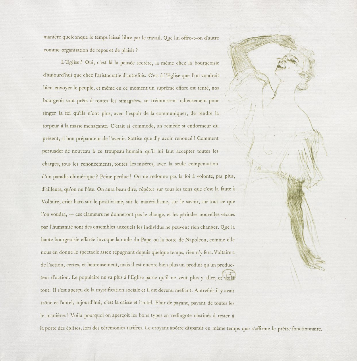 Yvette Guilbert-French-sarja: nro 7 tekijältä Henri de Toulouse-Lautrec