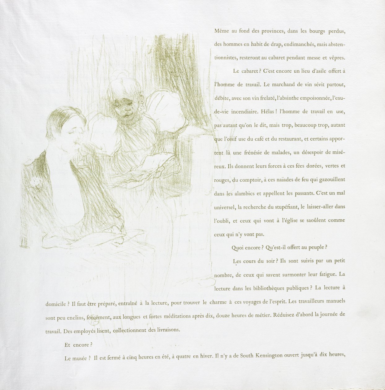 Yvette Guilbert-French-sarja: nro 8 tekijältä Henri de Toulouse-Lautrec