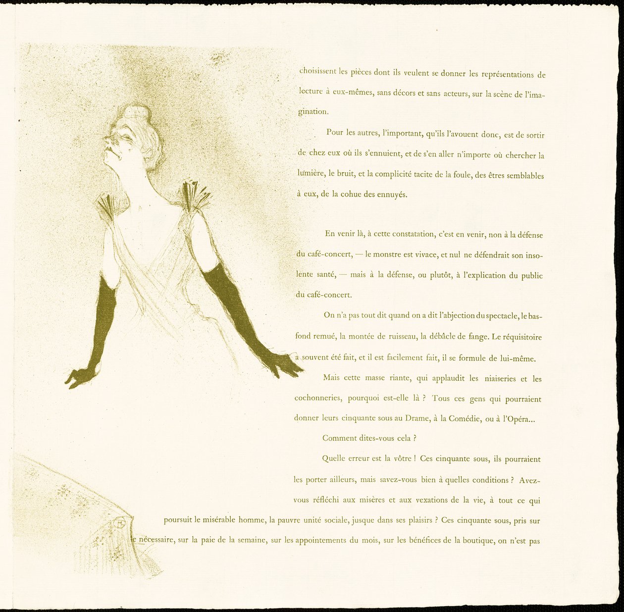 Yvette Guilbert tekijältä Henri de Toulouse-Lautrec