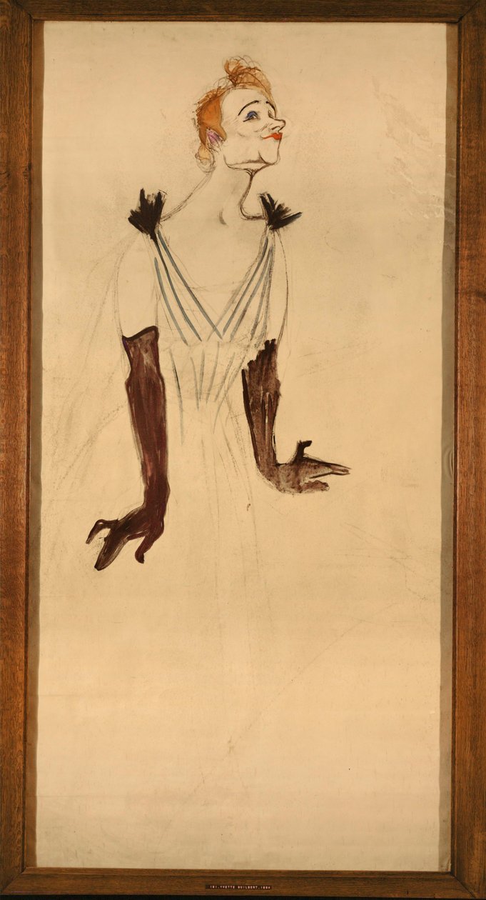 "Yvette Guilbert tekijältä Henri de Toulouse-Lautrec