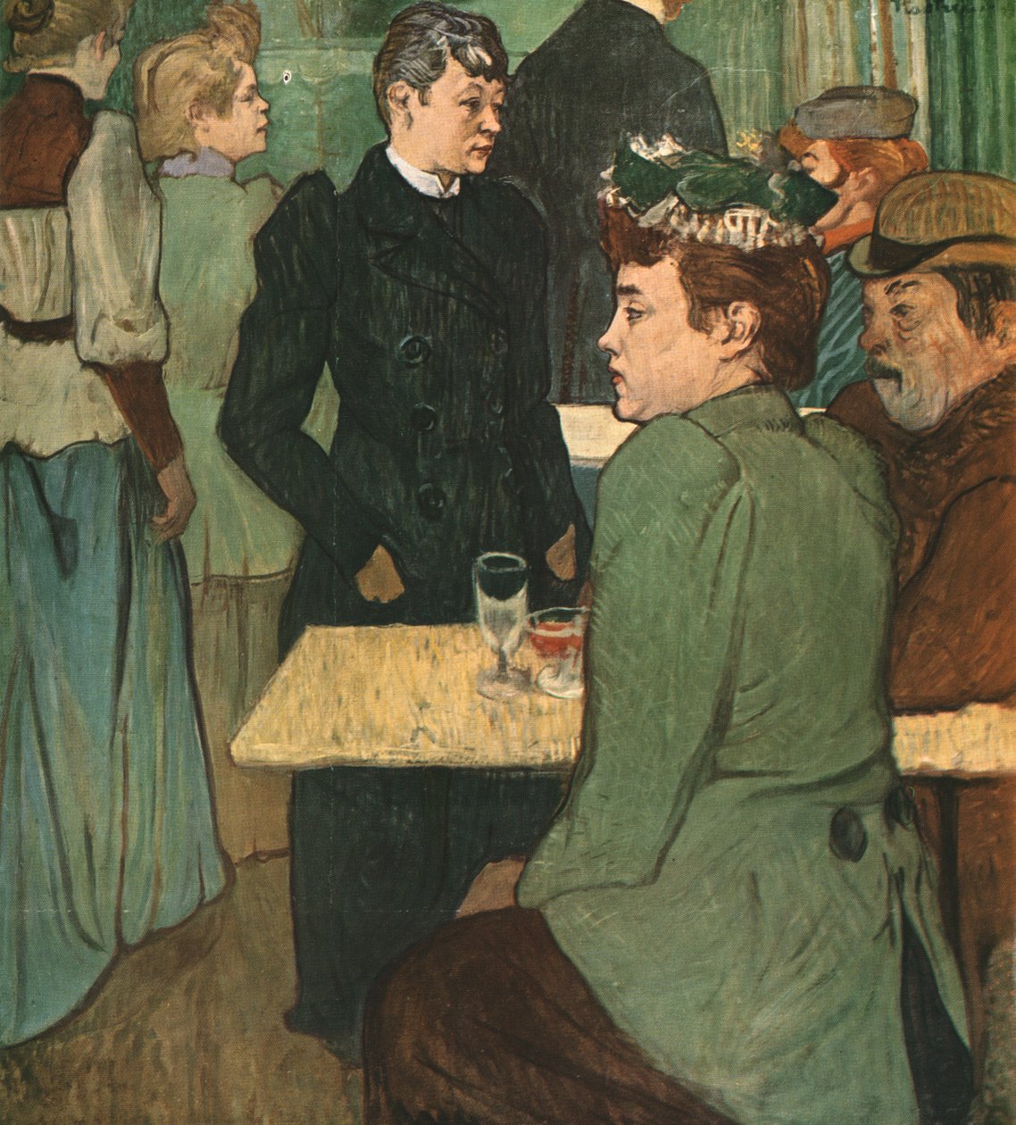 "A Corner of the Moulin de la Galette", 1892, 1952. tekijältä Henri de Toulouse Lautrec