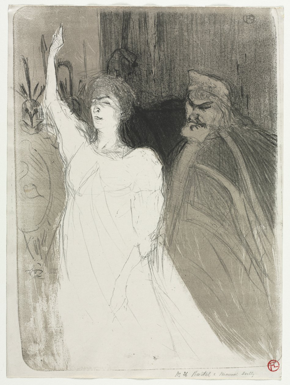 Princely Idyl, Clara Ward, 1894. tekijältä Henri de Toulouse Lautrec
