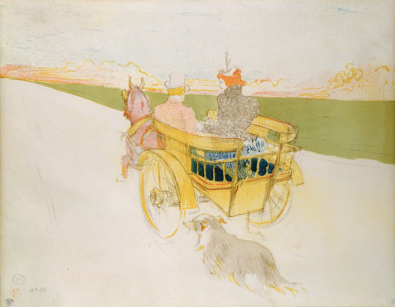 A Ride in the Country tai Englantilainen ansa tekijältä Henri de Toulouse Lautrec