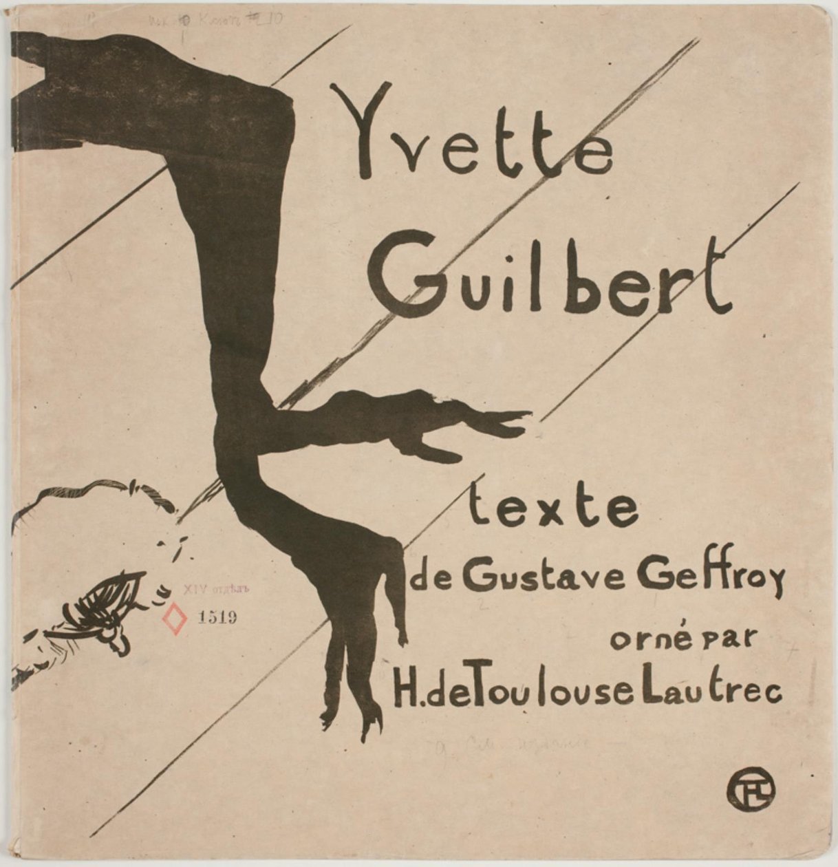 Albumi: Yvette Guilbert tekijältä Henri de Toulouse Lautrec
