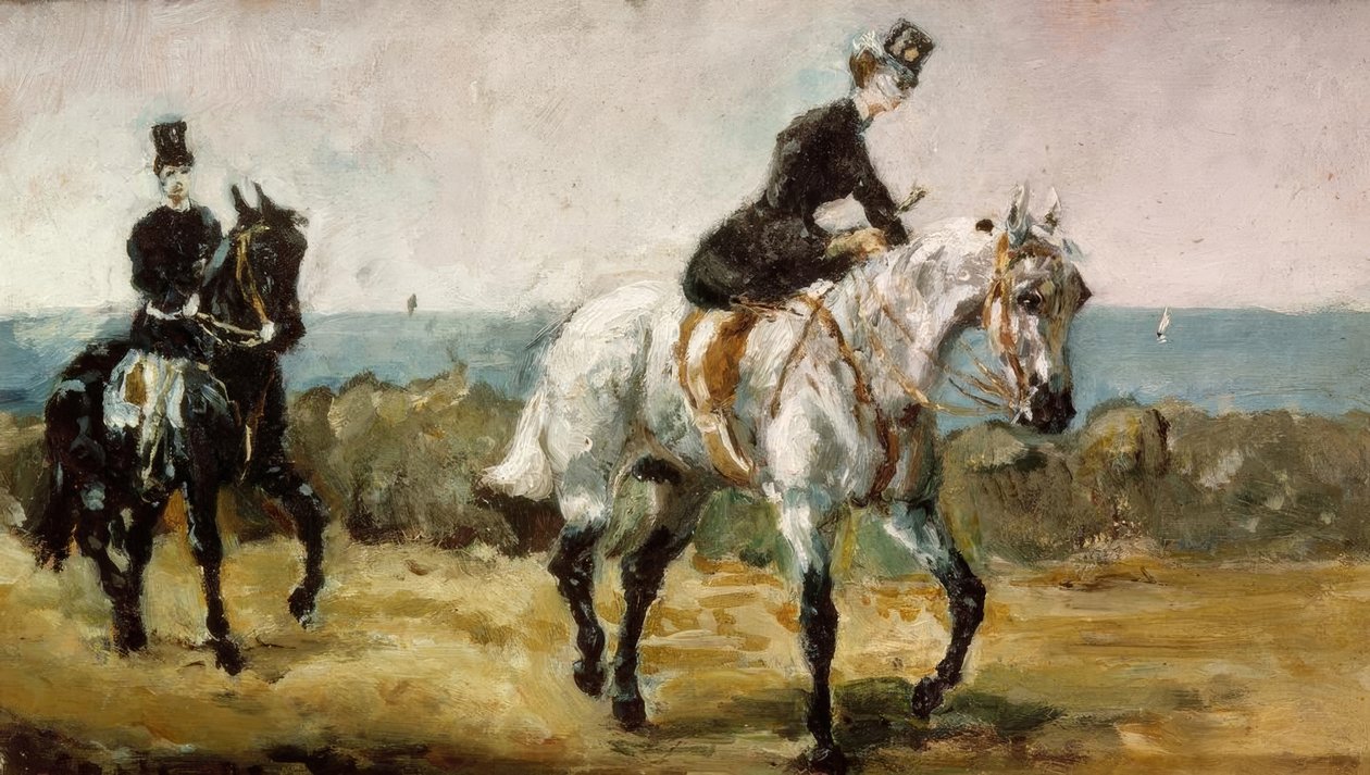 Amazone suivie de son sulhanen tekijältä Henri de Toulouse Lautrec