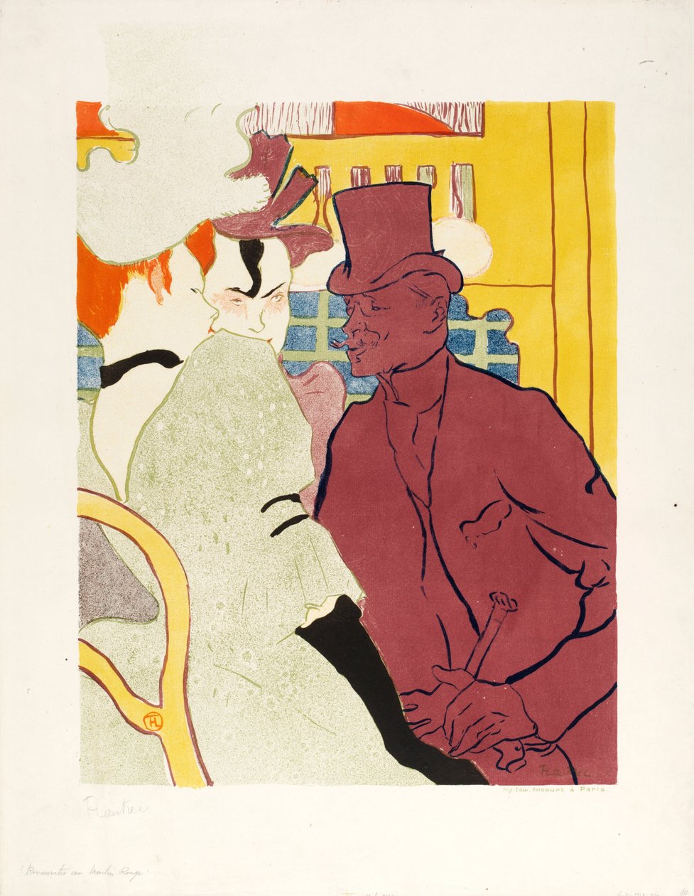 Englantilainen Moulin Rougen teatterissa tekijältä Henri de Toulouse Lautrec