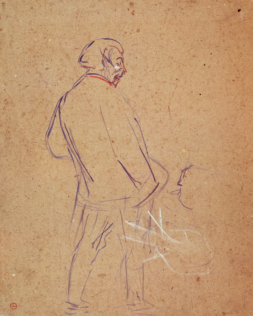 Aristide Bruant laulaa kabareessaan tekijältä Henri de Toulouse Lautrec