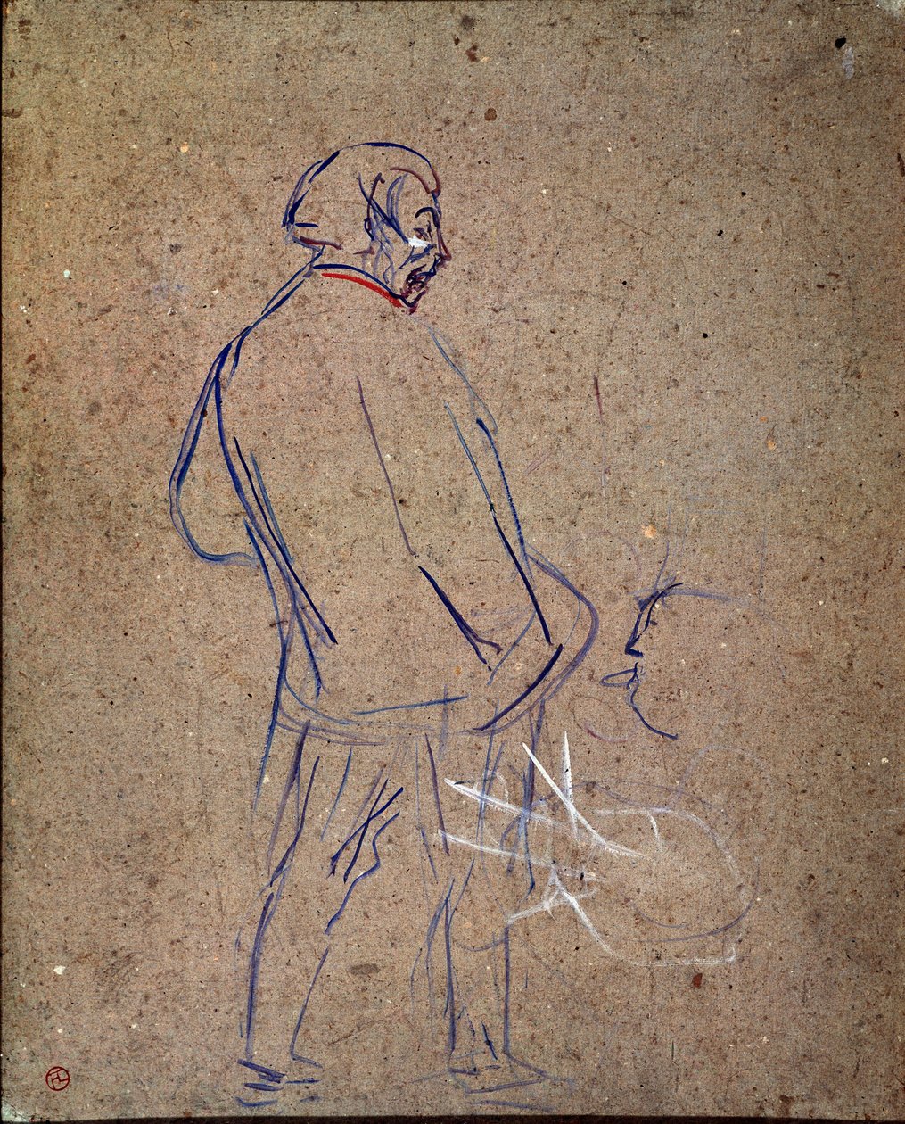 Aristide Sparrow laulaa kabareessaan. Henri de Toulouse-Lautrecin maalaus (Toulouse Lautrec tekijältä Henri de Toulouse Lautrec