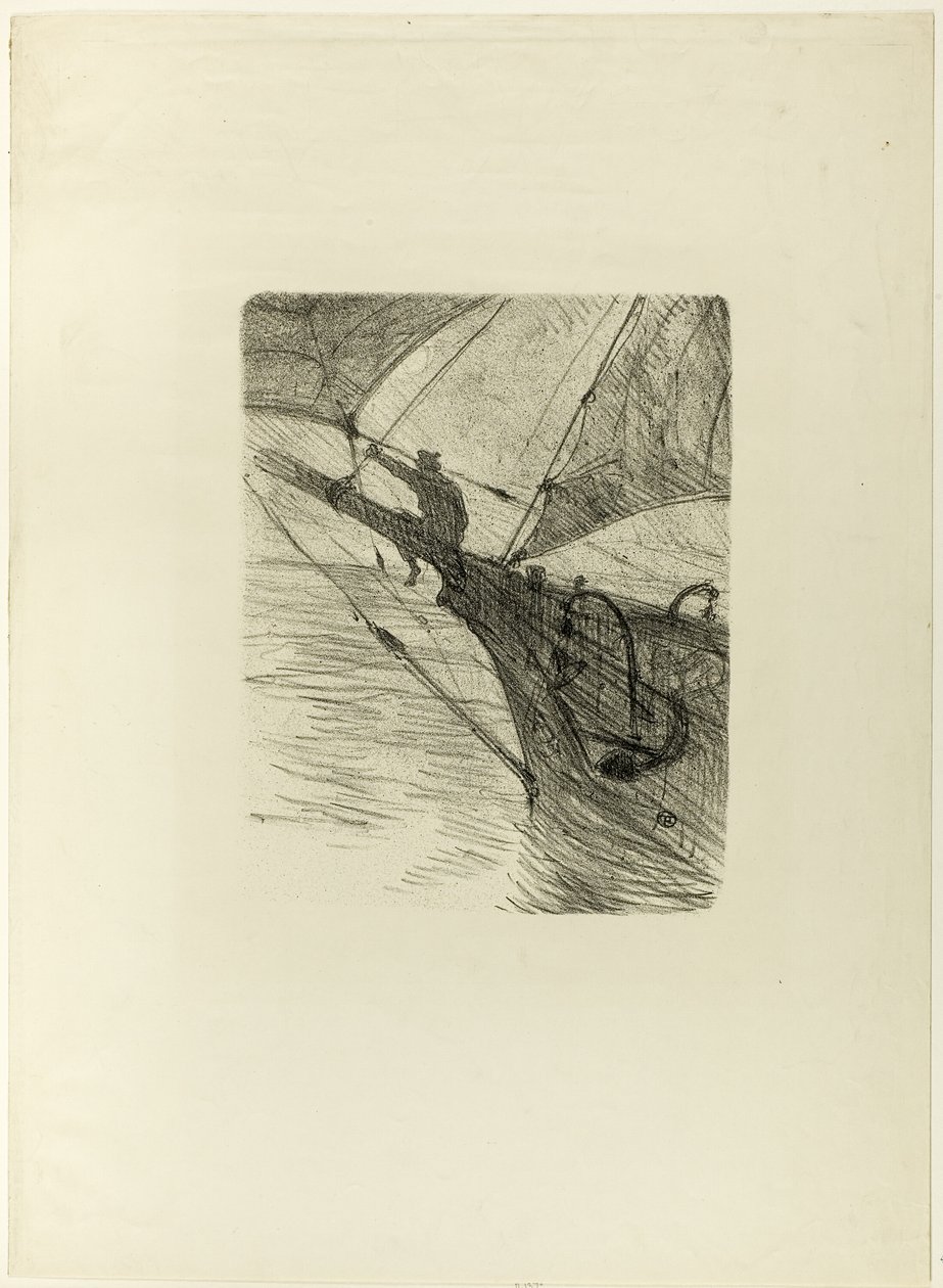 At Sea by Night, Désiré Dihaun Melodiesista tekijältä Henri de Toulouse Lautrec