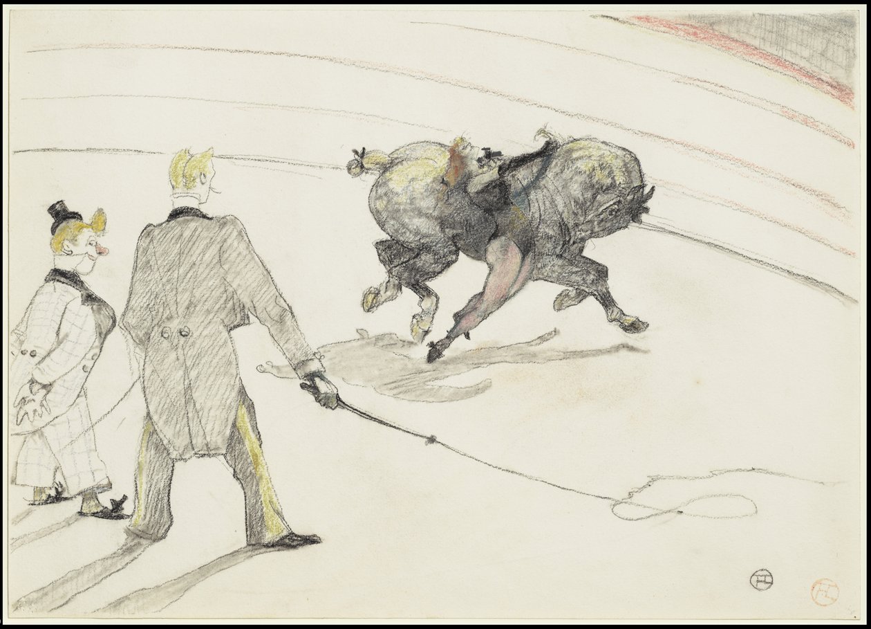 Sirkuksessa: Akrobaatit, 1899 tekijältä Henri de Toulouse Lautrec
